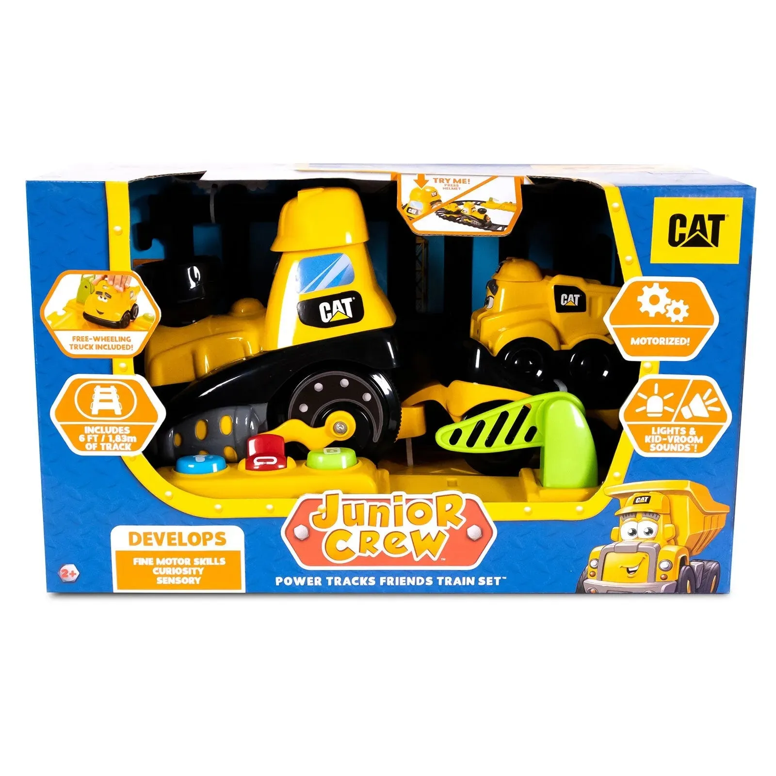 CAT Junior Crew Power Tracks Train Set