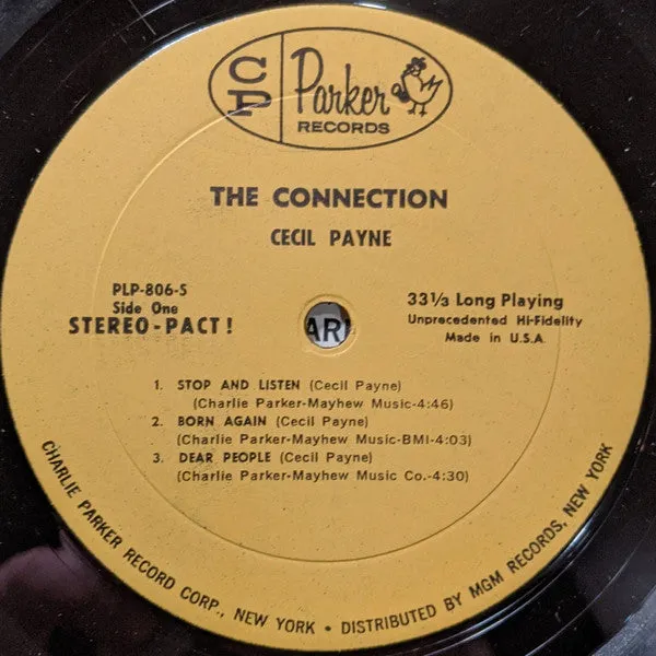 Cecil Payne - The Connection (LP, Album, Yel) (VG )