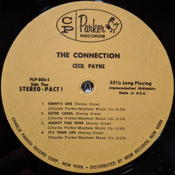 Cecil Payne - The Connection (LP, Album, Yel) (VG )