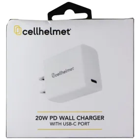 CellHelmet (20W) PD Wall Charger with USB-C Port - White