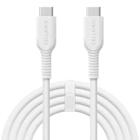 Charge Cable - 10FT USB-C to USB-C 60W White Cables