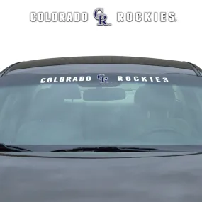 Colorado Rockies Sun Stripe Windshield Decal 3.25 in. x 34 in.