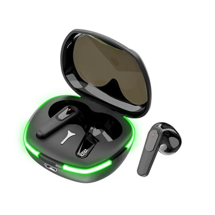 Compact TWS Sports Earbuds with Noise Isolation and Colorful LED Lights