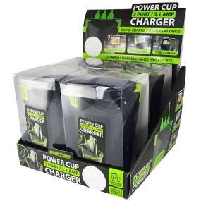 Cup Holder Multi-Port Charger - 4 Pieces Per Retail Ready Display 21522