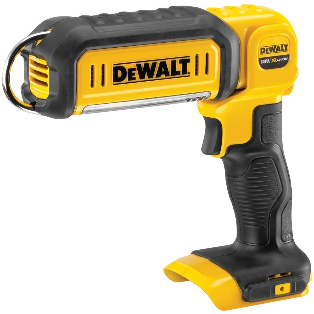 Dewalt DCL050N 18V Handheld LED Work Light Torch with 1 x 5.0Ah Battery Charger & Bag