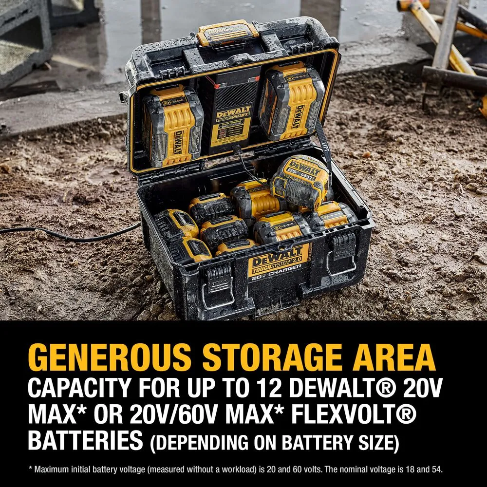 DeWALT DWST08050 TOUGHSYSTEM 2.0 20V Dual Port Charger Box