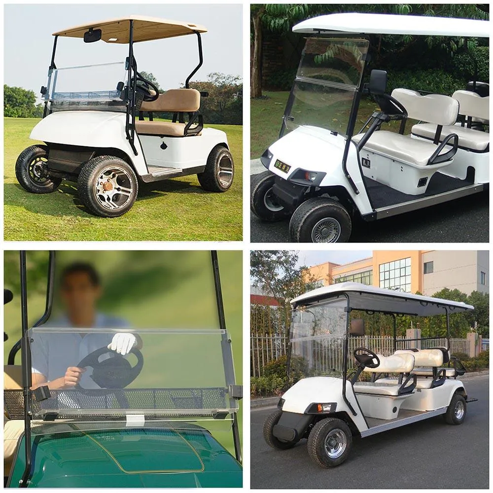 DIY Acrylic Golf Windshield Folding fits 1995-2013 EZGO TXT