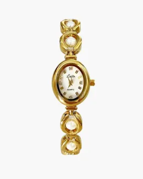 Dorina – Faux pearl details – Vintage watch