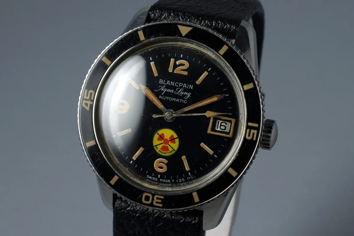 Early 1960’s Blancpain 50 Fathoms ‘No Radiations’ Aqua Lung