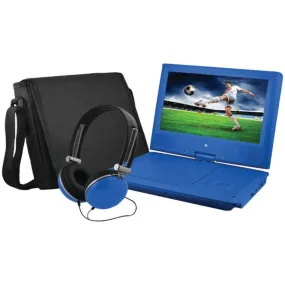 Ematic EPD909BU 9 Portable DVD Player Bundles (Blue)