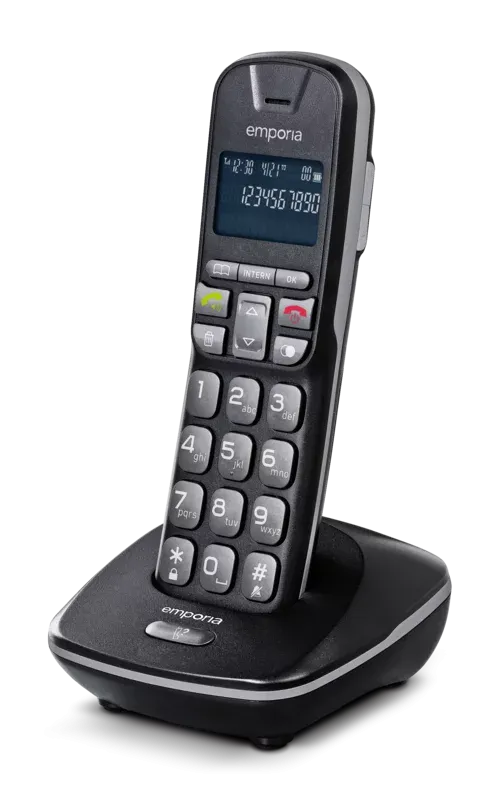 Emporia Talkhome Add-on Cordless DECT Landline Big Button Phone