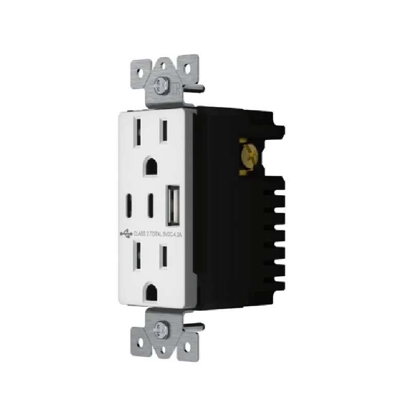 Enerlites 61501-1A2C4 Type-A/C USB Charger Receptacle