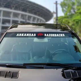 Fanmats Arkansas Razorbacks Sun Stripe Windshield Decal 3.25" x 34"