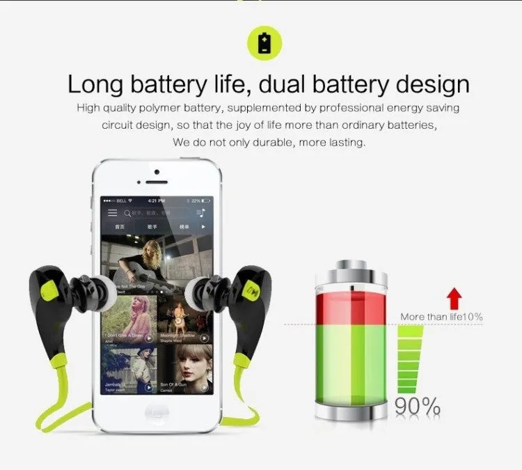 Fashion Sport Wireless Bluetooth 4.1 Earphones Mini Best Stereo Running Headset MP3 Music Headphones For Smart Phone