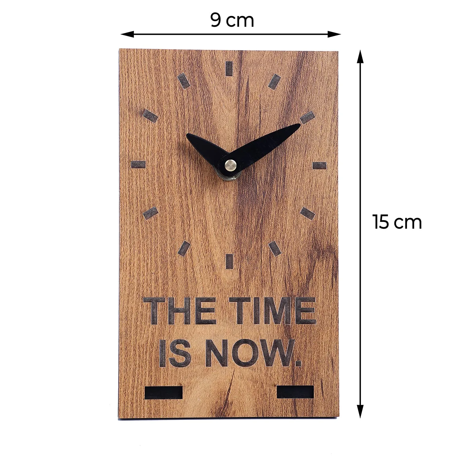 FC store Table Clock for Home Decor - Wooden Table Clock for Study Table (Modern)