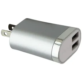 FIFO Dual USB Home Charger (2.1-Amp) Wall Adapter - Silver