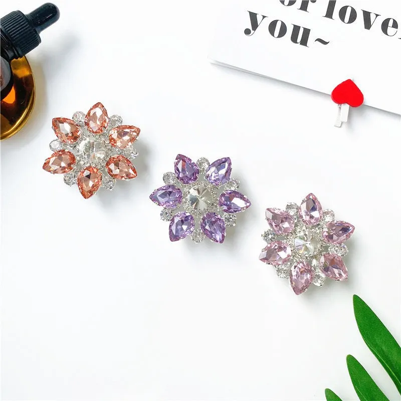 Flower Rhinestone Phone Gripper