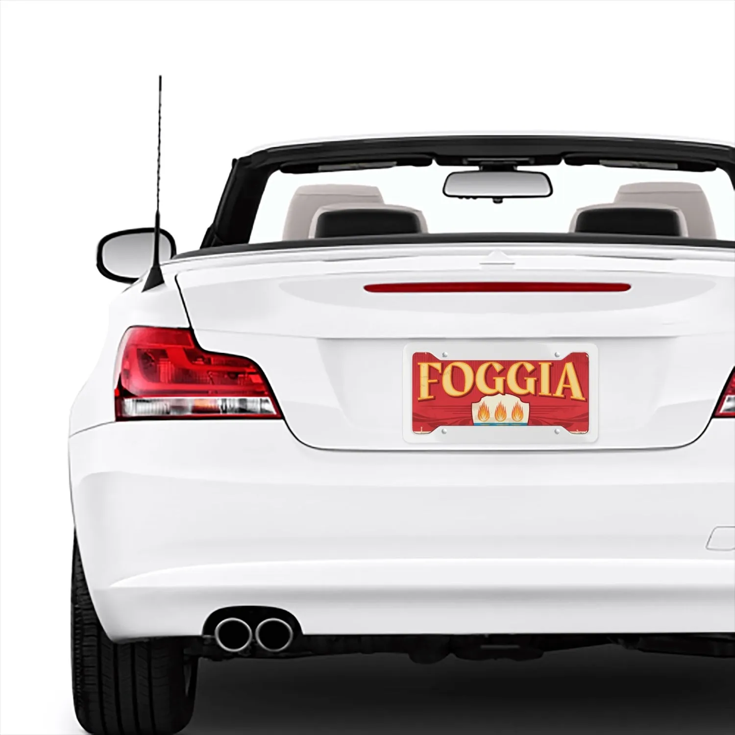 Foggia License Plate Italian Style