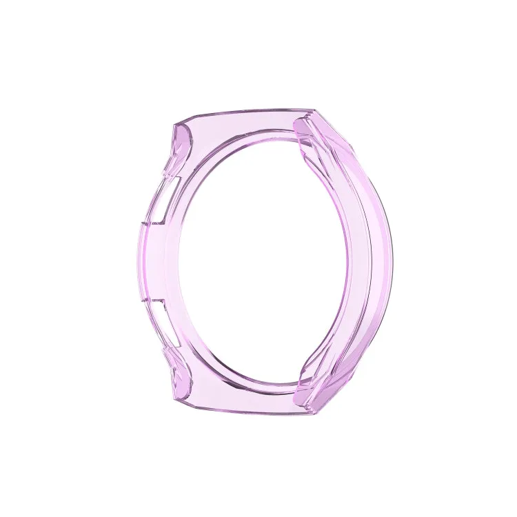 For Huawei Watch GT 2e Transparent TPU Silicone Watch Case(Transparent Purple)