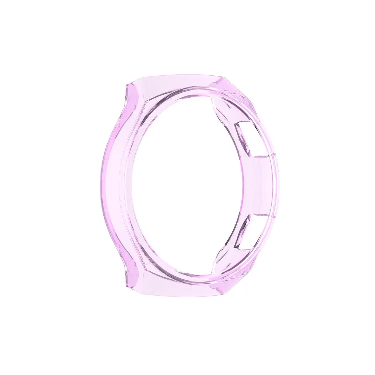 For Huawei Watch GT 2e Transparent TPU Silicone Watch Case(Transparent Purple)