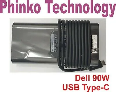 Genuine Dell USB-C Type-C 90W Power Adapter Charger LA90PM170 0TDK33 TDK33 XPS