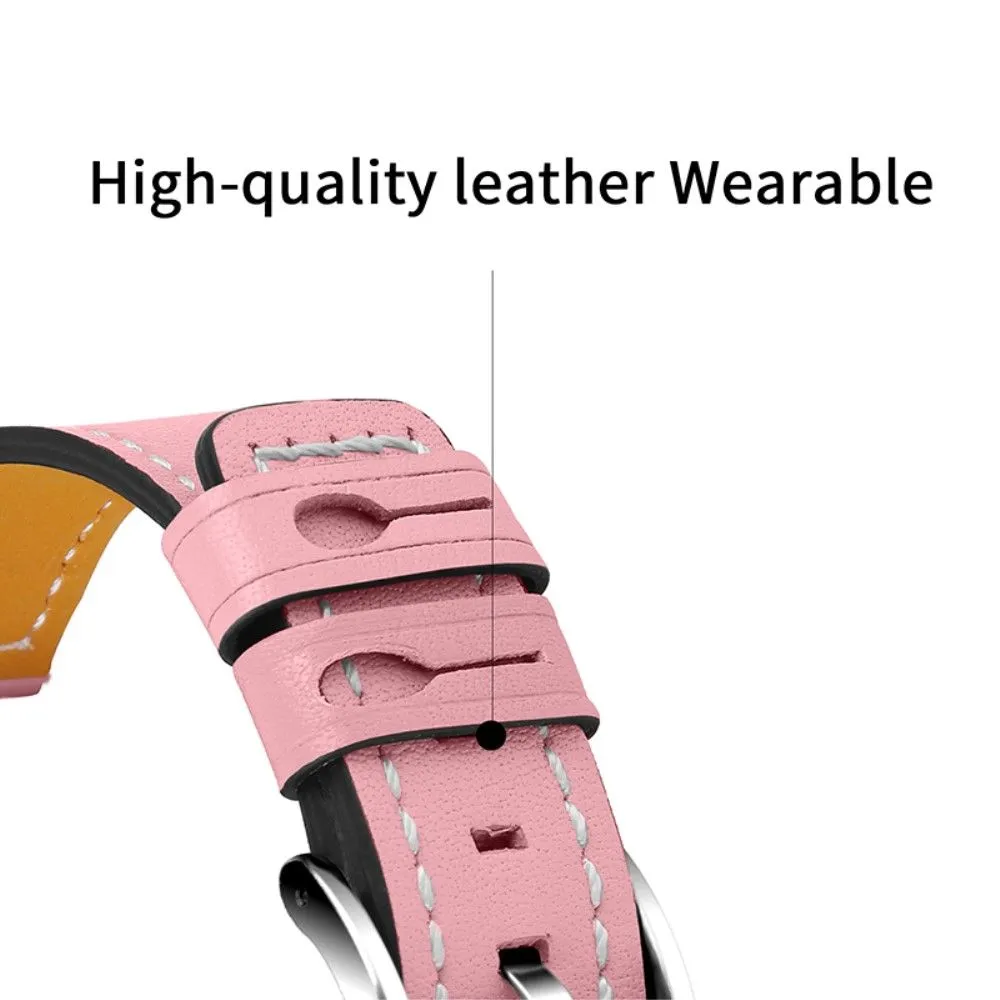 Genuine leather watch strap for Samsung Galaxy Watch - Pink