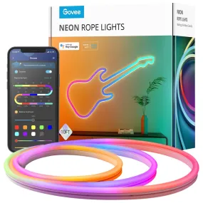 Govee Neon Led Strip Light Smart Strip Light Transparent Wi-Fi/Bluetooth