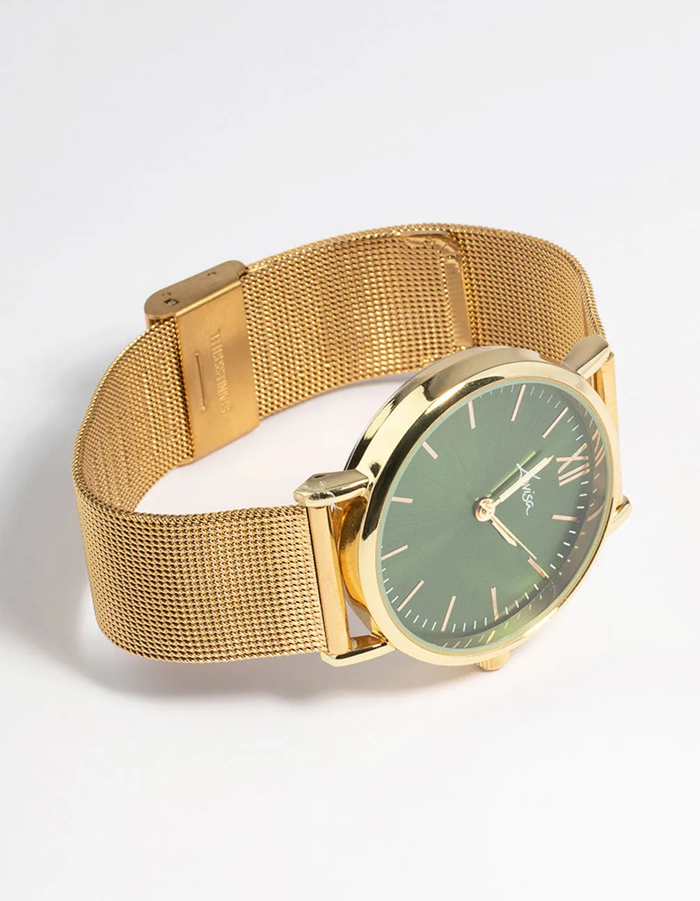 Green Medium Mesh Watch