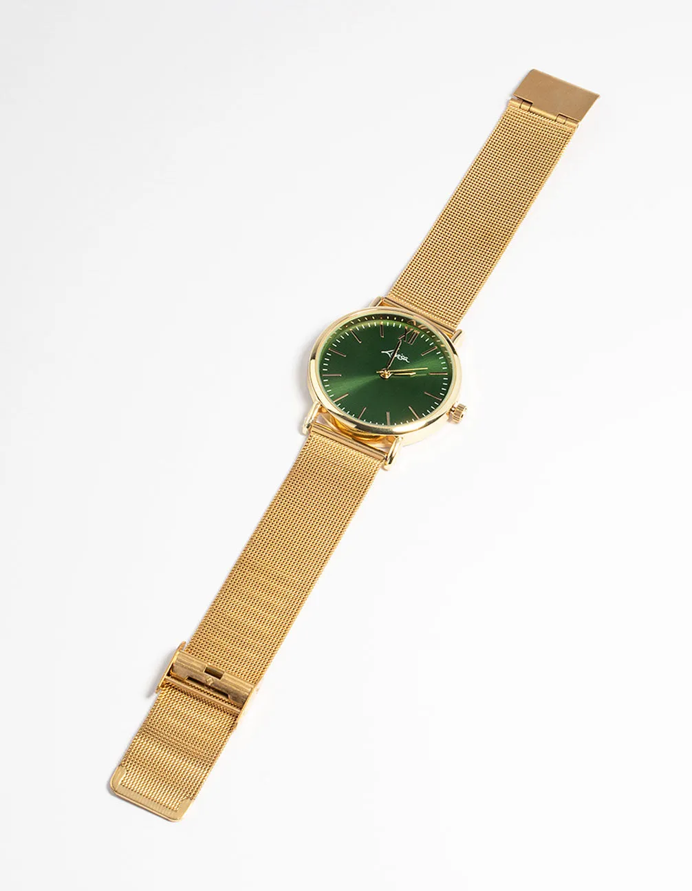 Green Medium Mesh Watch