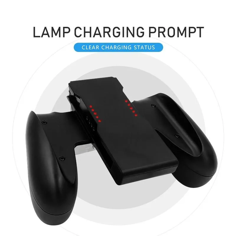 Grip Handle for Nintendo Switch With Charging Function: Play and Charge, Great For Long Games