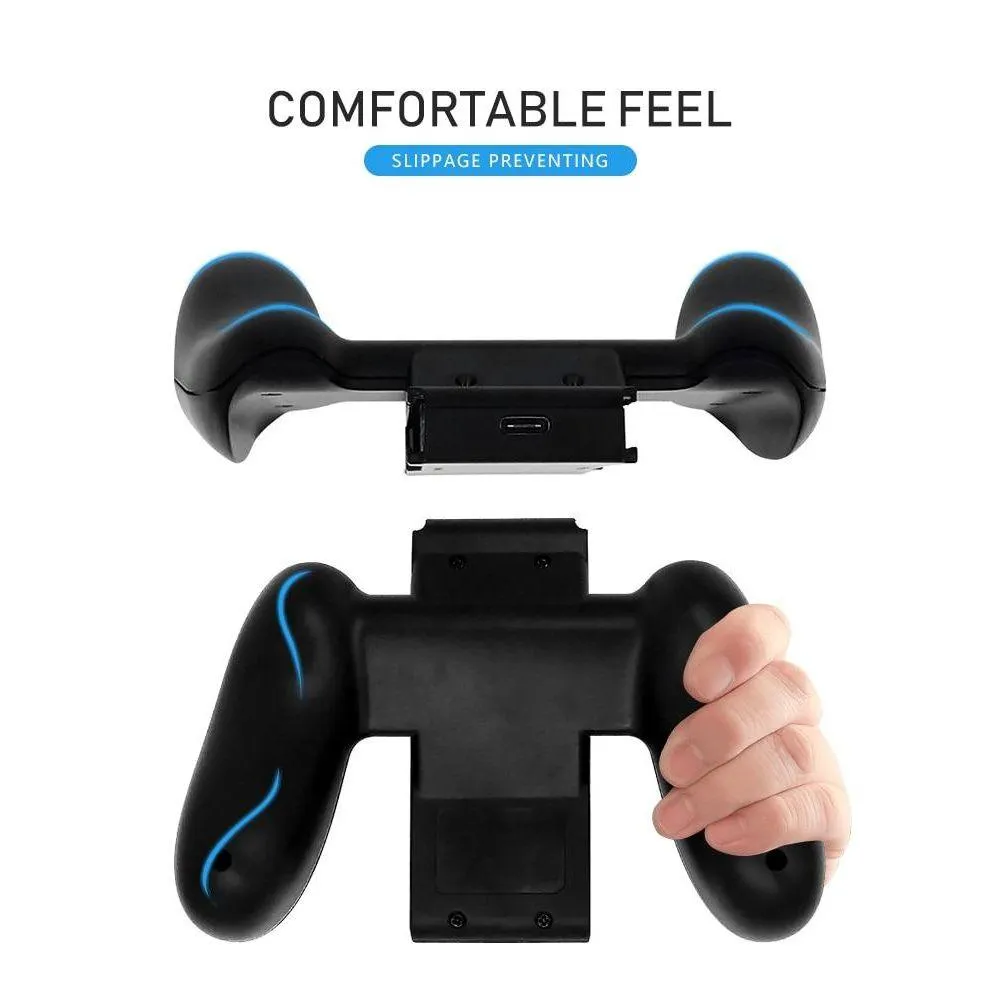 Grip Handle for Nintendo Switch With Charging Function: Play and Charge, Great For Long Games