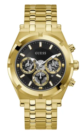 Guess Continental Black and Gold Men's Watch GW0260G2