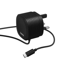 Hama 2.4A Type C Charger 1m - Black | 381088