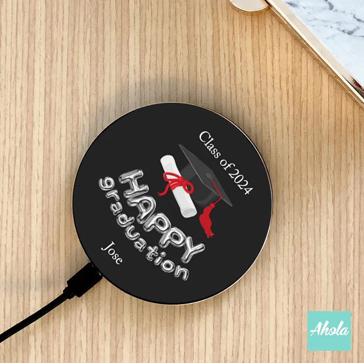 【Happy Graduation】15W Ultra thin FastWireless Charger Pad 畢業快樂名字無線差電板