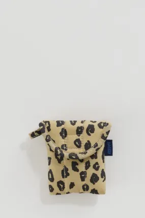 Honey Leopard Puffy Earbuds Case