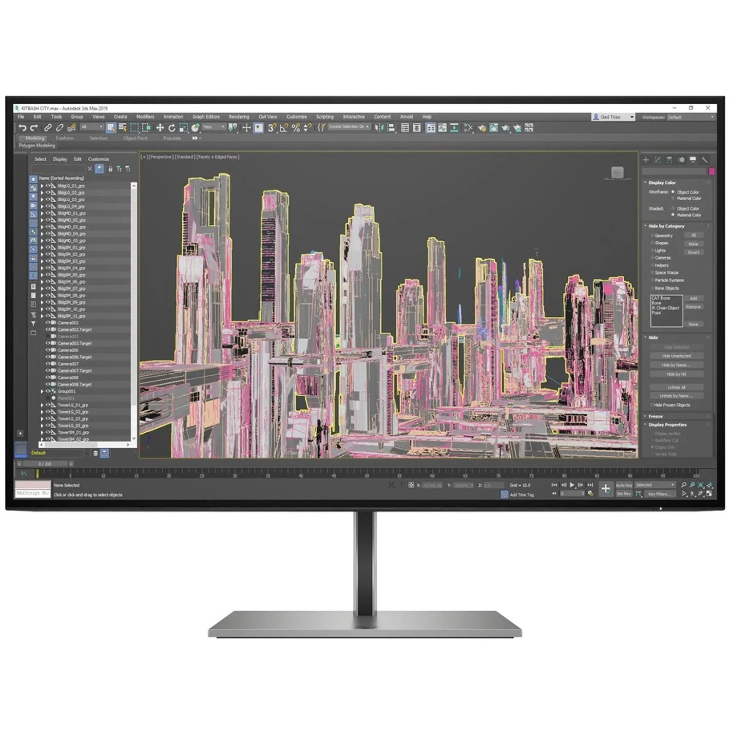 HP 27" IPS QHD IPS Monitor 5 ms GtG (with overdrive) 2560 x 1440 (2K) HDMI, DisplayPort, USB Z27u G3 1B9X2AA#ABA