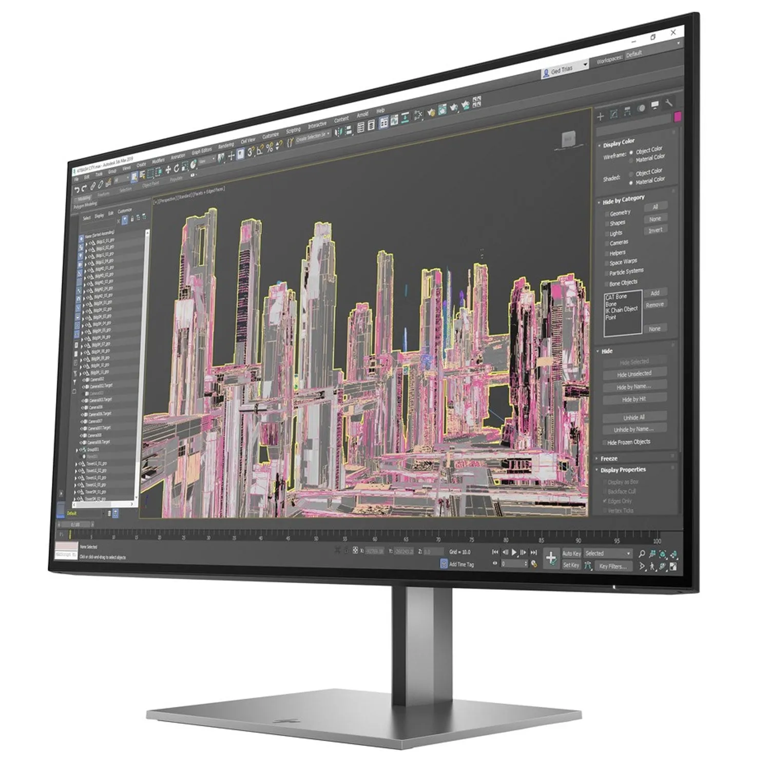 HP 27" IPS QHD IPS Monitor 5 ms GtG (with overdrive) 2560 x 1440 (2K) HDMI, DisplayPort, USB Z27u G3 1B9X2AA#ABA