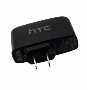 HTC (79H00115 - 18M) Adapter (1.0 Amp 5.0 Volt) for USB Devices - Black