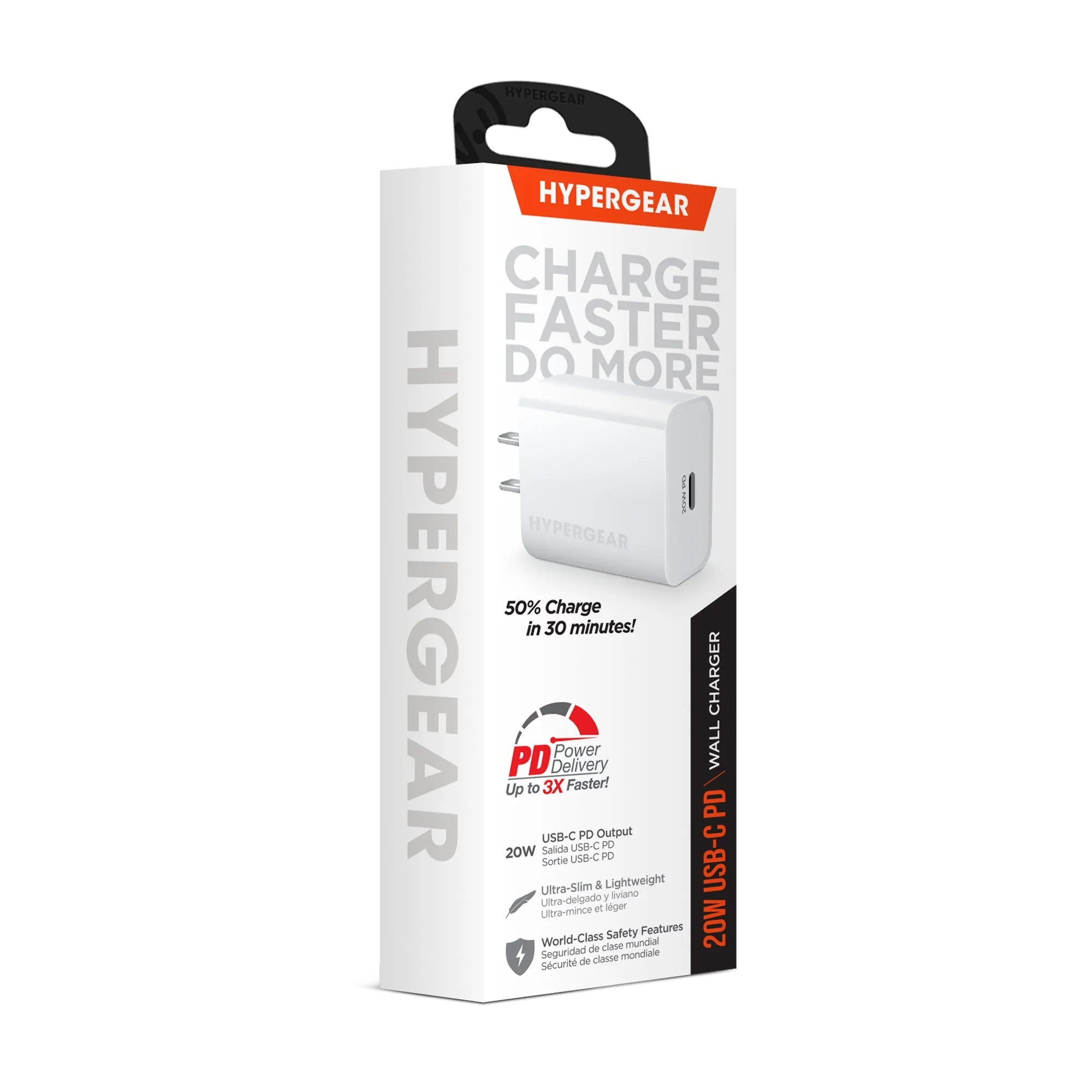 HyperGear 20W USB-C PD Wall Charger White (15389-HYP)