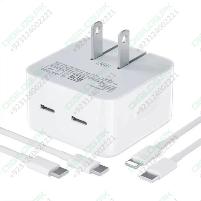 Iphone 14 Pro 50w Usb-c c Power Adapter With Usb-c To Lightning Cable (high Copy)