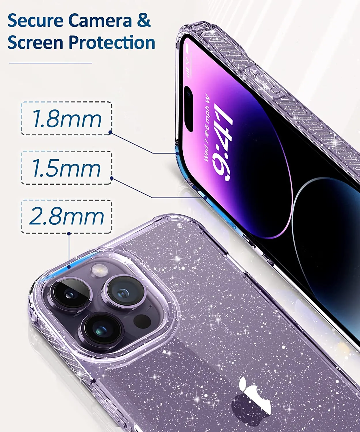 iPhone 14 Pro, Screen Protector Camera Lens Protector Protective 14 Pro Cover 6.1 Inch