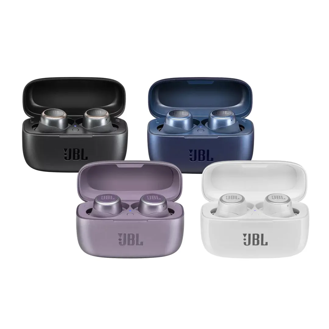 JBL Live 300 TWS True Wireless Bluetooth Earbuds with 20Hr Total Playtime, IPX5 Water Resistance and Alexa Voice Support for Mobile Phones and Music Players (Black, Blue, Purple, White)