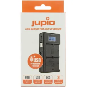 Jupio Dedicated Duo USB Charger with LCD for Sony NP-FZ100 Batteries