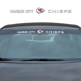 Kansas City Chiefs Sun Stripe Windshield Decal 3.25 in. x 34 in.