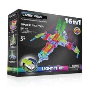 Laser Pegs Space Fighter 16 in 1