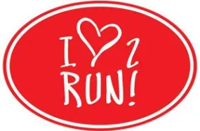 Love 2 Run Magnet RED