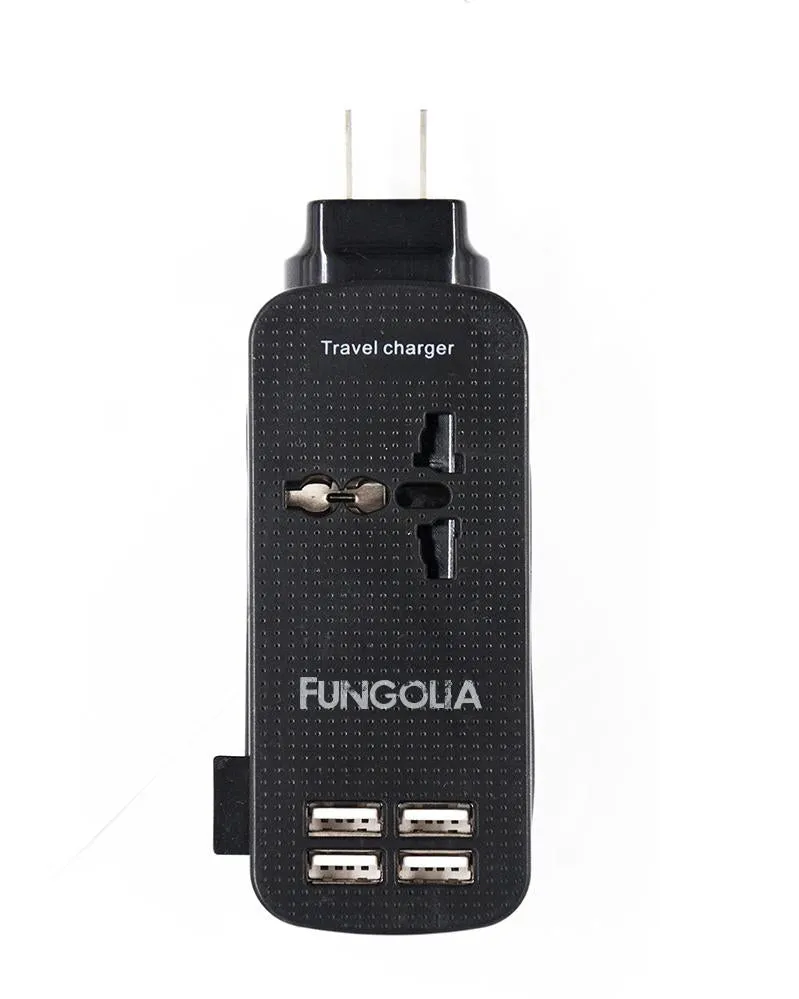 <A 000a001m09c> Fungolia Ultimate Charging Kit - Black (Pouch Adaptor Extension Cord Charger)