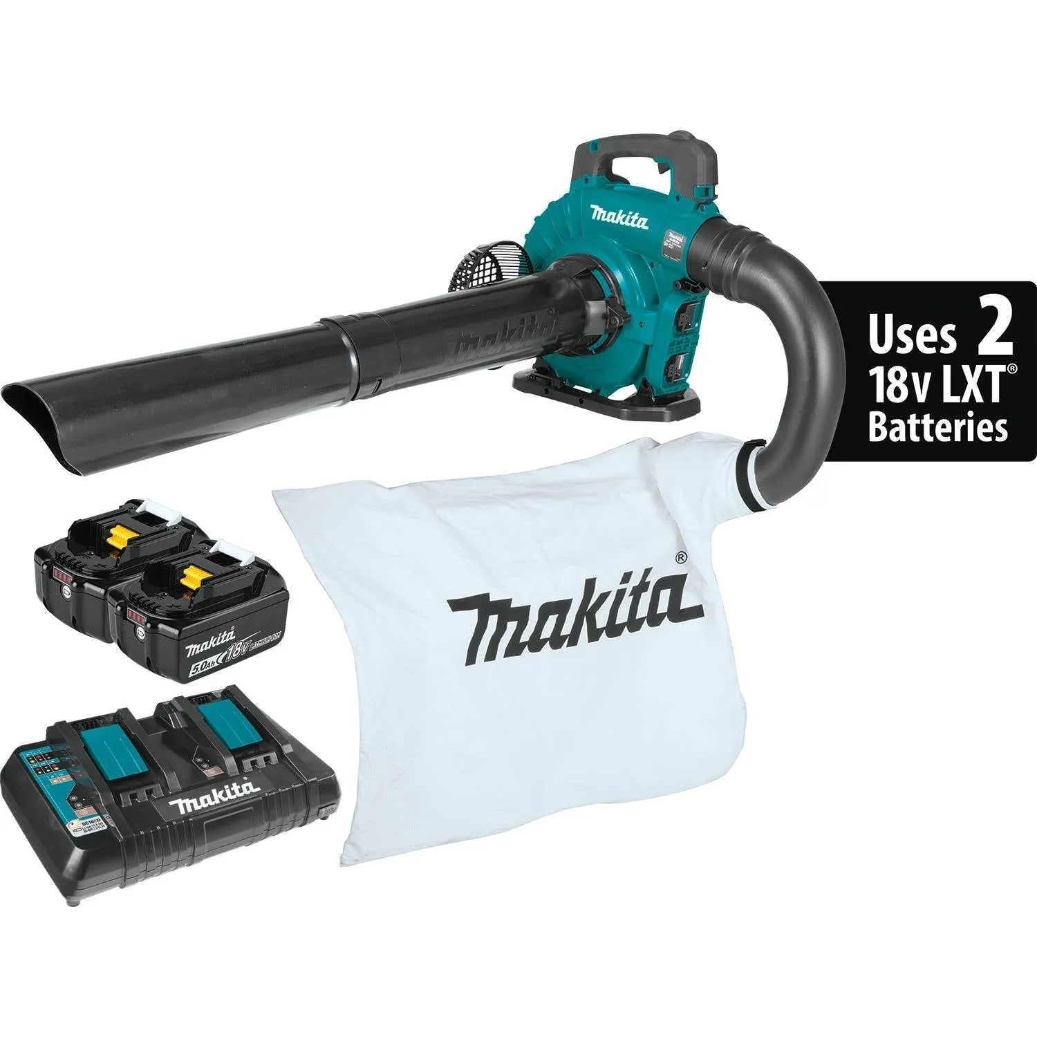 Makita (XBU04PTV) 36V (18V X2) LXT® Brushless Blower Kit w/Vacuum Attachment Kit (5.0Ah)