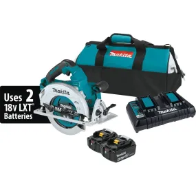 Makita (XSH06PT) 36V (18V X2) LXT® Brushless 7-1/4" Circular Saw Kit, blade right, dual port charger, bag (5.0Ah)