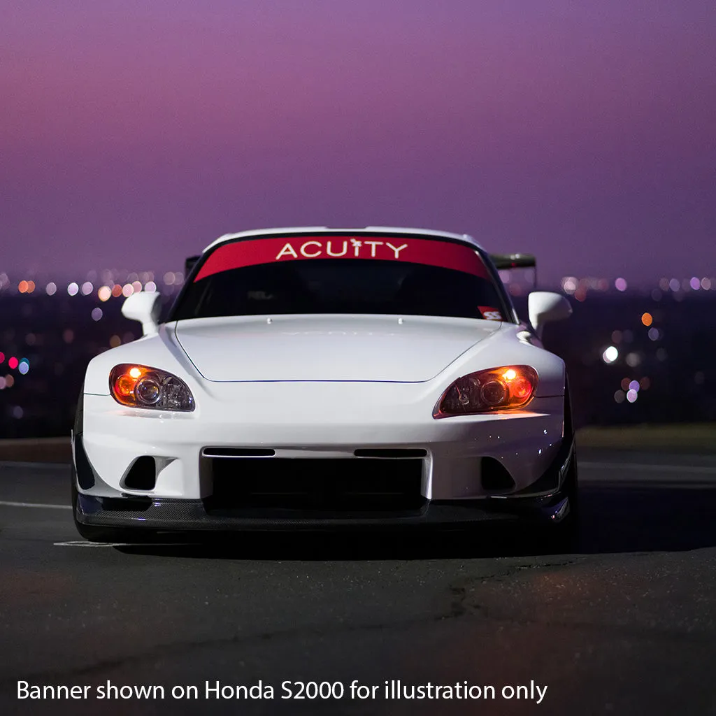 Matte Red Windshield Banner